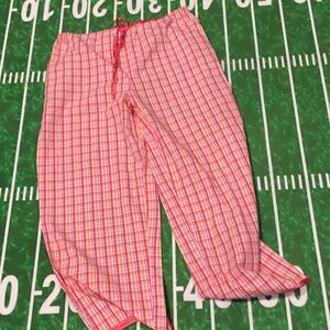 Pink Plaid Pajama Pants